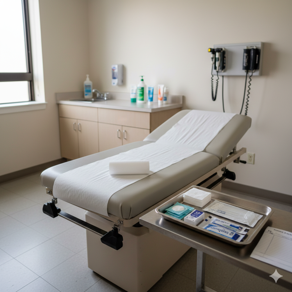 Urgent Care Exam Room for Infection Diagnosis and Antibiotic Treatment in Honolulu